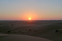 Sonnenuntergang in der Sharqiyah-Wste