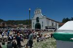 San Juan Chamula: Osterzeremonie vor der Kirche