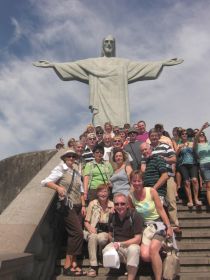 Die berühmte Christusstatue in Corcovado