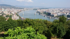 Blick auf Budapest vom Gellertberg