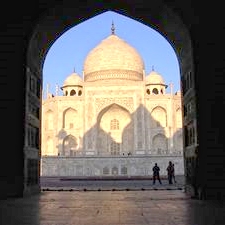 Taj Mahal - Koranverse und Edelsteinblumen