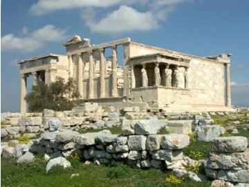 Athen: Erechtheion-Tempel auf der Akropolis