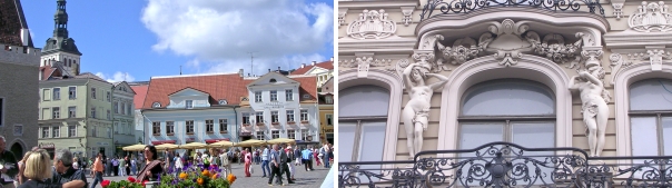 Marktplatz in Tallin / Jugendstil in Riga